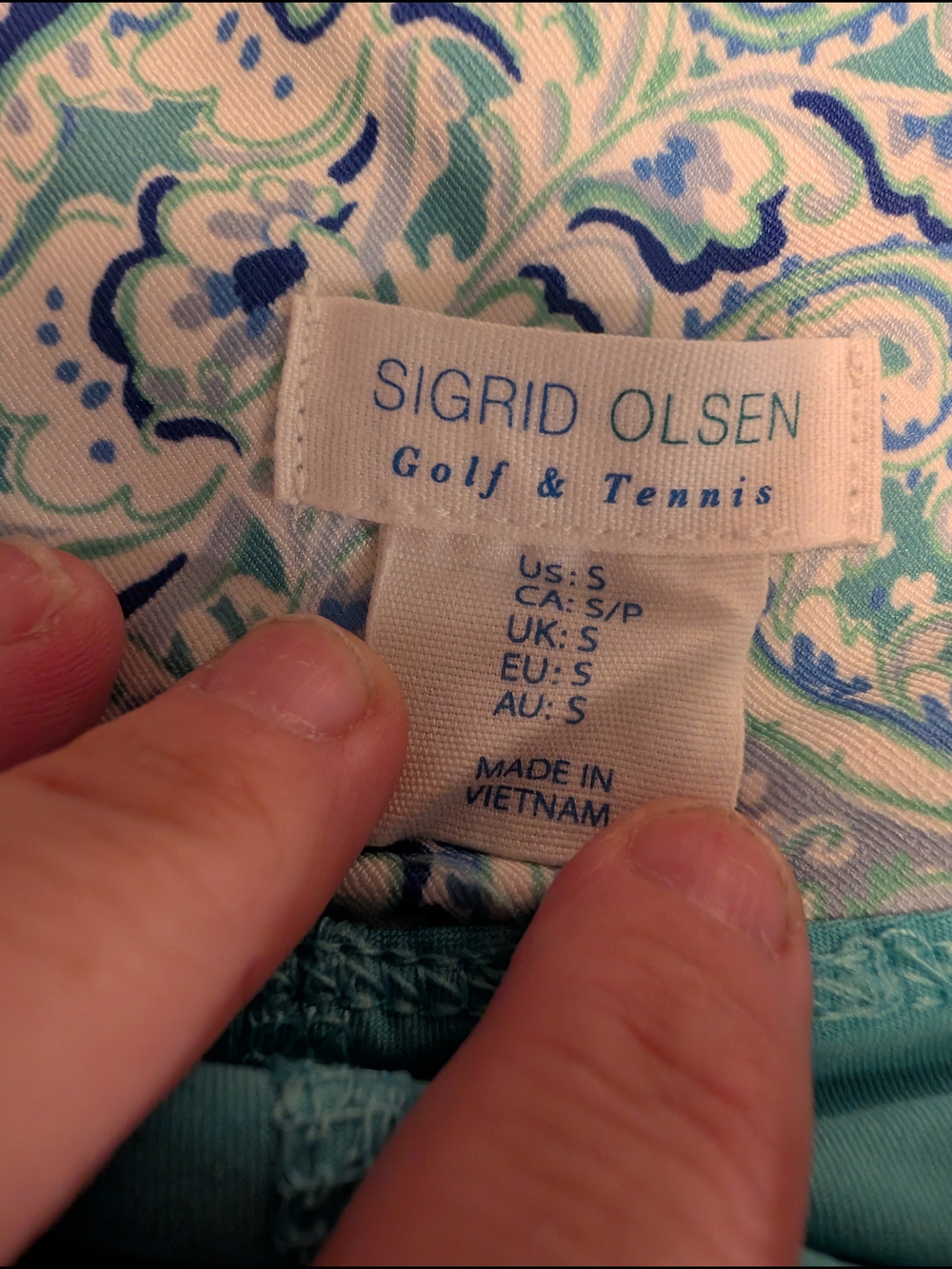 Sigrid Olsen Scalloped Hem Paisley Golf/Tennis Skort, Women's Small - Picture 4 of 5